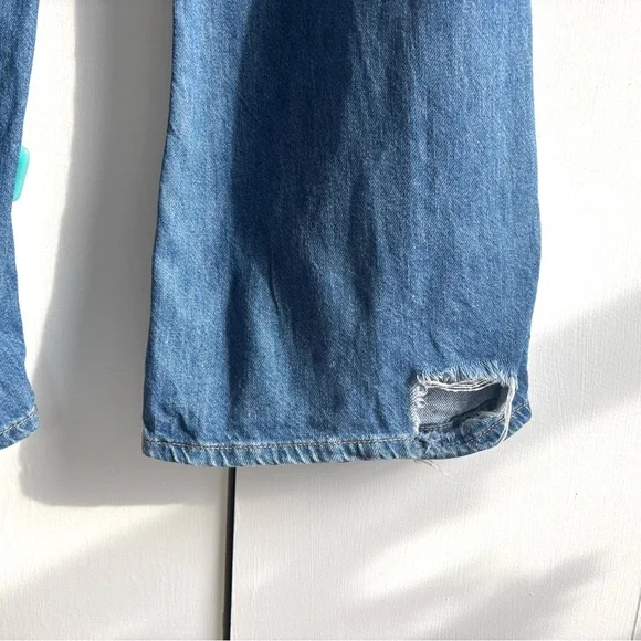 We The Free Free People Distressed Flare Jeans Size 24 - Picture 12 of 14